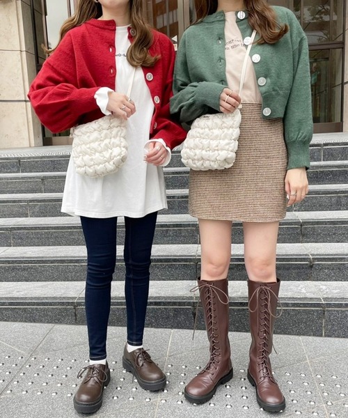 Heather（ヘザー）の「あいねねキルティングショルダーバッグ 257767（ショルダーバッグ・レディース・ブラック/ベージュ・ONE SIZE）」の17枚目の写真