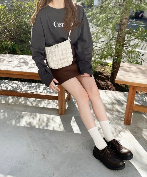 Heather（ヘザー）の「あいねねキルティングショルダーバッグ 257767（ショルダーバッグ・レディース・ブラック/ベージュ・ONE SIZE）」の8枚目の写真