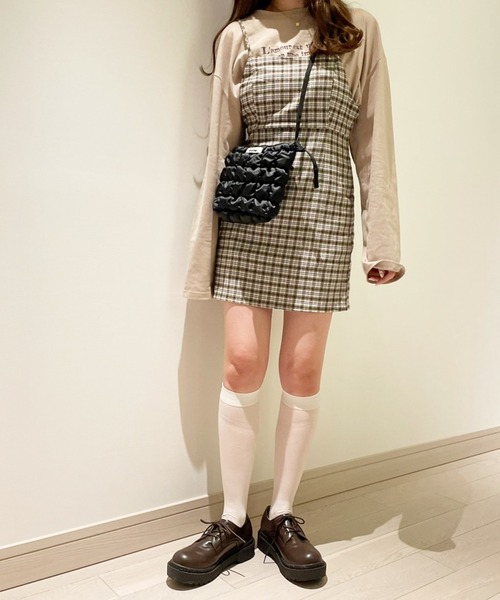 Heather（ヘザー）の「あいねねキルティングショルダーバッグ 257767（ショルダーバッグ・レディース・ブラック/ベージュ・ONE SIZE）」の13枚目の写真