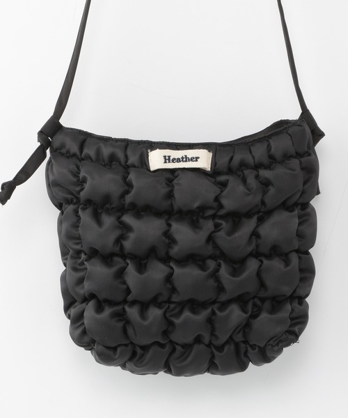 Heather（ヘザー）の「あいねねキルティングショルダーバッグ 257767（ショルダーバッグ・レディース・ブラック/ベージュ・ONE SIZE）」の11枚目の写真