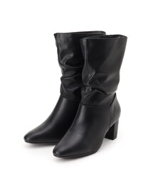 DRESKIP | ◆ミドル丈ギャザーブーツ(ブーツ)