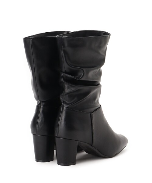 DRESKIP(ドレスキップ)の「◆ミドル丈ギャザーブーツ(ブーツ・レディース・ブラック/ベージュ・35/55/45)」の6枚目の写真