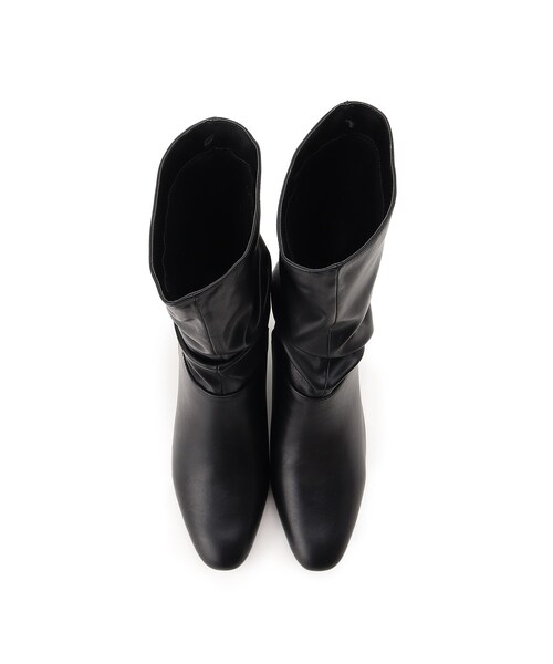 DRESKIP(ドレスキップ)の「◆ミドル丈ギャザーブーツ(ブーツ・レディース・ブラック/ベージュ・35/55/45)」の5枚目の写真