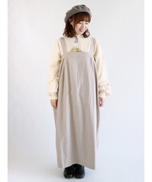 Samansa Mos2 | 後リボンジャンパースカート(ジャンパースカート)