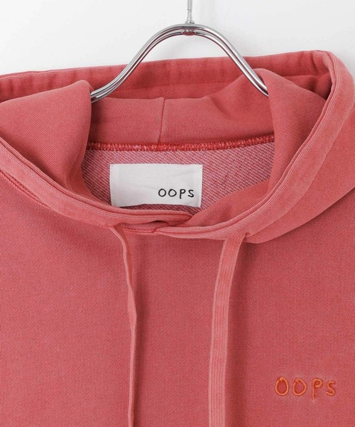 URBAN RESEARCH Sonny Label（アーバンリサーチサニーレーベル）の「OOPS　ピグメントライトウェイトパーカー（パーカー・メンズ・チャコールグレー/レッド/オフホワイト・MEDIUM/LARGE）」の5枚目の写真