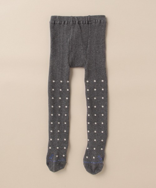 sense of wonder(センスオブワンダー)の「オーガニックドットタイツ【日本製】(タイツ/ストッキング・キッズ・グレー/キナリ・100-110cm/90-100cm/110-120cm/80-90cm)」の2枚目の写真