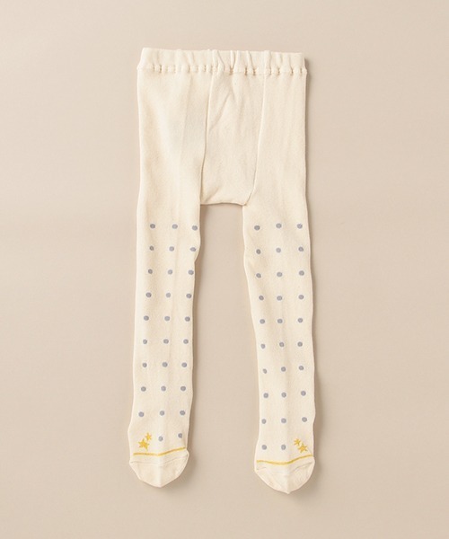 sense of wonder(センスオブワンダー)の「オーガニックドットタイツ【日本製】(タイツ/ストッキング・キッズ・グレー/キナリ・100-110cm/90-100cm/110-120cm/80-90cm)」の1枚目の写真