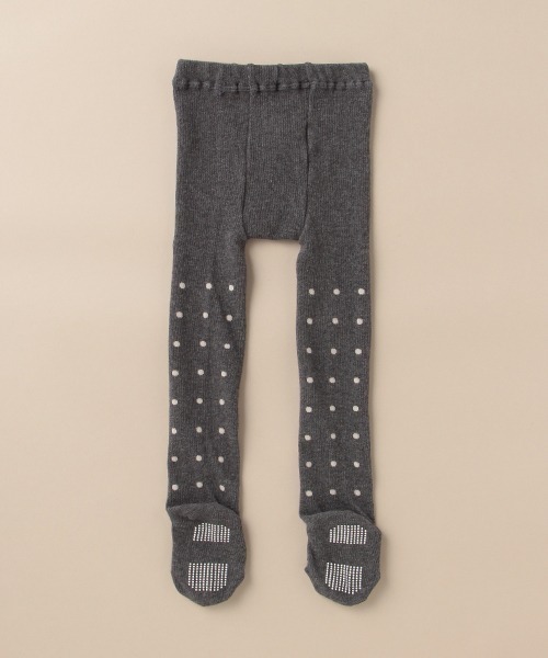 sense of wonder(センスオブワンダー)の「オーガニックドットタイツ【日本製】(タイツ/ストッキング・キッズ・グレー/キナリ・100-110cm/90-100cm/110-120cm/80-90cm)」の11枚目の写真