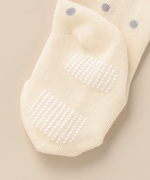 sense of wonder(センスオブワンダー)の「オーガニックドットタイツ【日本製】(タイツ/ストッキング・キッズ・グレー/キナリ・100-110cm/90-100cm/110-120cm/80-90cm)」の7枚目の写真