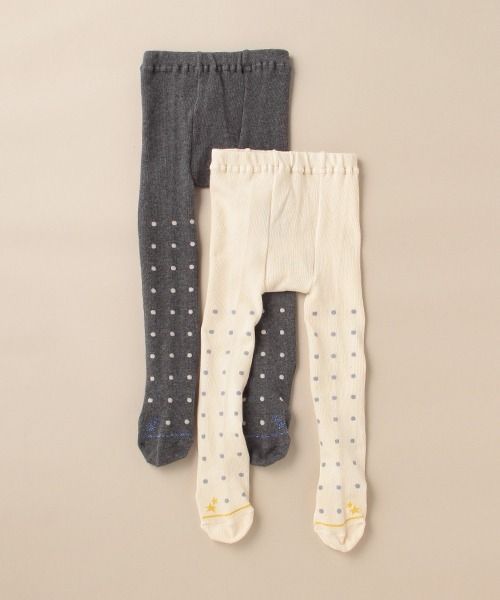 sense of wonder(センスオブワンダー)の「オーガニックドットタイツ【日本製】(タイツ/ストッキング・キッズ・グレー/キナリ・100-110cm/90-100cm/110-120cm/80-90cm)」の5枚目の写真
