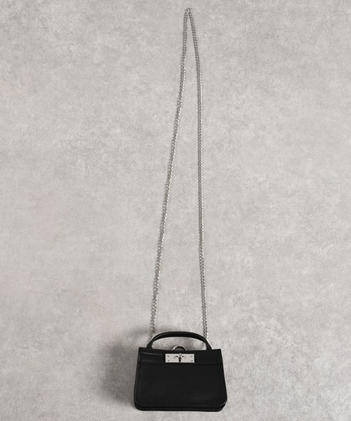 MONICA（モニカ）の「マイクロチェーンバッグ（ショルダーバッグ・レディース・ホワイト/ブラック/ベージュ/ブラウン/グレー/ピンク/イエロー/ブルー/グリーン/ライトピンク/オレンジ/パープル/グリーン系その他/ブラック系その他・FREE）」の22枚目の写真