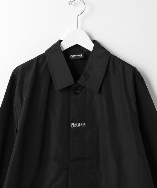 PLEASURES（プレジャー）の「＜PLEASURES＞ DELUSION CT/コート（ステンカラーコート・メンズ・ブラック・L/M）」の4枚目の写真
