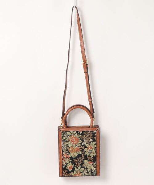 axes femme(アクシーズファム)の「ゴブランポシェット(ショルダーバッグ・レディース・ブラック/キャメル・MEDIUM)」の4枚目の写真