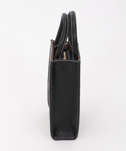 axes femme(アクシーズファム)の「ゴブランポシェット(ショルダーバッグ・レディース・ブラック/キャメル・MEDIUM)」の8枚目の写真
