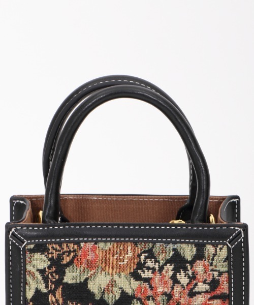 axes femme(アクシーズファム)の「ゴブランポシェット(ショルダーバッグ・レディース・ブラック/キャメル・MEDIUM)」の10枚目の写真