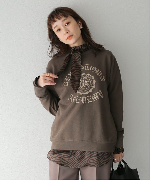 JOURNAL STANDARD(ジャーナルスタンダード)の「RAプリントヴィンテージスウェット(スウェット・レディース・ネイビー/ブラウン/アイボリー・FREE)」の8枚目の写真