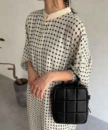 CAPRICIEUX LE'MAGE | 柄バックギャザーワンピース(ワンピース)