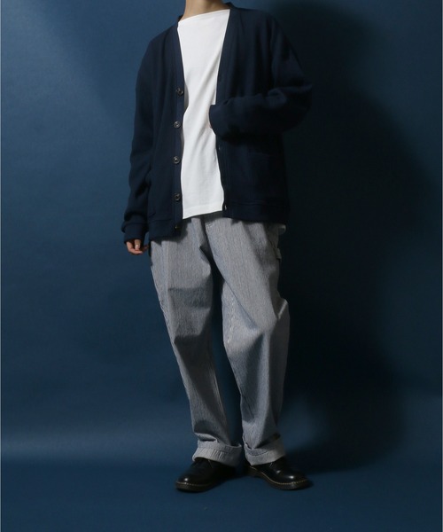 ANPAS(アンパス)の「Big Silhouette Thermal Cardigan/ビッグシルエット サーマルカーディガン(カーディガン/ボレロ・メンズ・ネイビー/グレー/グリーン/アッシュ・M/L)」の21枚目の写真