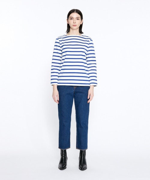 Mackintosh(マッキントッシュ)の「BARRHILL BOAT NECK REGULAR FIT T-SHIRT(Tシャツ/カットソー・レディース・ホワイト×ブルー/ホワイト×ネイビー・L)」の15枚目の写真
