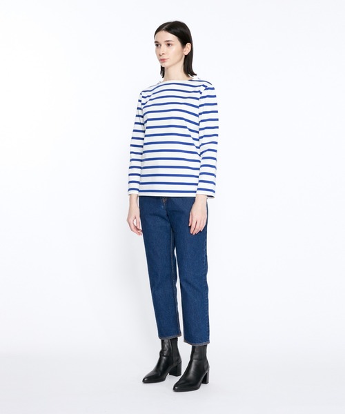 Mackintosh(マッキントッシュ)の「BARRHILL BOAT NECK REGULAR FIT T-SHIRT(Tシャツ/カットソー・レディース・ホワイト×ブルー/ホワイト×ネイビー・L)」の14枚目の写真