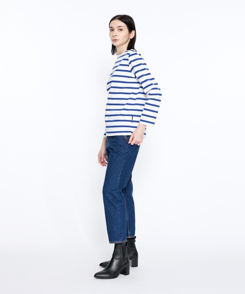 Mackintosh(マッキントッシュ)の「BARRHILL BOAT NECK REGULAR FIT T-SHIRT(Tシャツ/カットソー・レディース・ホワイト×ブルー/ホワイト×ネイビー・L)」の12枚目の写真