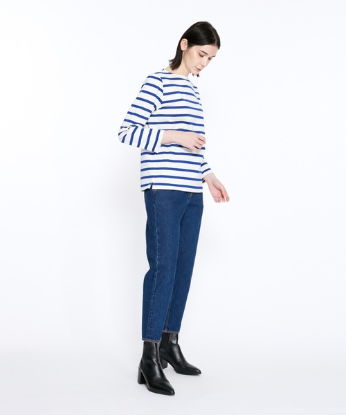 Mackintosh(マッキントッシュ)の「BARRHILL BOAT NECK REGULAR FIT T-SHIRT(Tシャツ/カットソー・レディース・ホワイト×ブルー/ホワイト×ネイビー・L)」の11枚目の写真