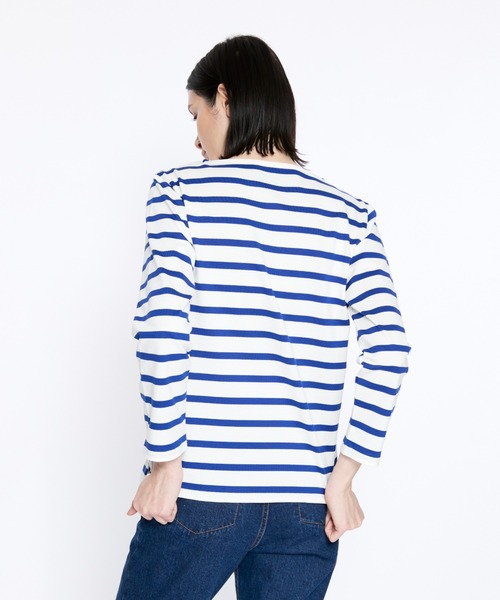 Mackintosh(マッキントッシュ)の「BARRHILL BOAT NECK REGULAR FIT T-SHIRT(Tシャツ/カットソー・レディース・ホワイト×ブルー/ホワイト×ネイビー・L)」の8枚目の写真