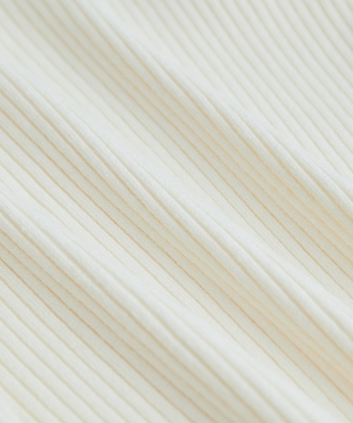 VIS（ビス）の「袖コンシャスきらっとメタル釦リブプルオーバー（ニット/セーター・レディース・ブラック/ライトグリーン/ラベンダー/キナリ・S/M）」の21枚目の写真