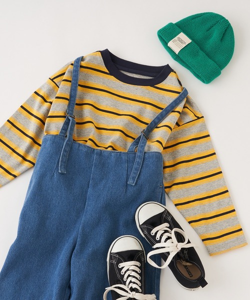 CIAOPANIC TYPY（チャオパニックティピー）の「□【KIDS】OSOROランダムボーダーTee（Tシャツ/カットソー・キッズ・ネイビー/グレー/サックスブルー・SMALL/MEDIUM/LARGE/X-LARGE/XX-LARGE）」の18枚目の写真