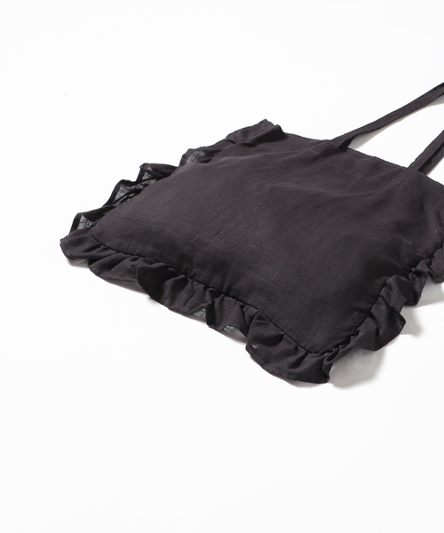 SLOBE IENA（スローブイエナ）の「SLOBE IENA フリルトートバッグ◆（トートバッグ・レディース・ブルー/グレー/ナチュラル・FREE）」の13枚目の写真