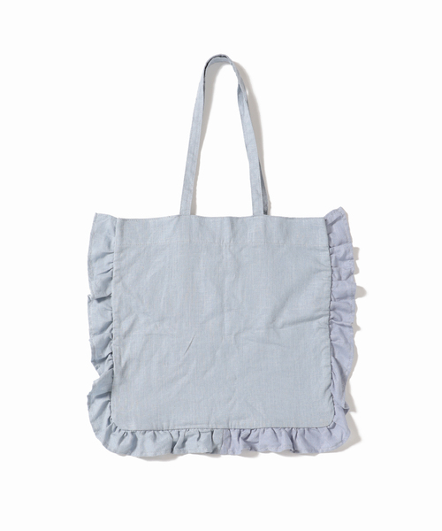 SLOBE IENA（スローブイエナ）の「SLOBE IENA フリルトートバッグ◆（トートバッグ・レディース・ブルー/グレー/ナチュラル・FREE）」の14枚目の写真