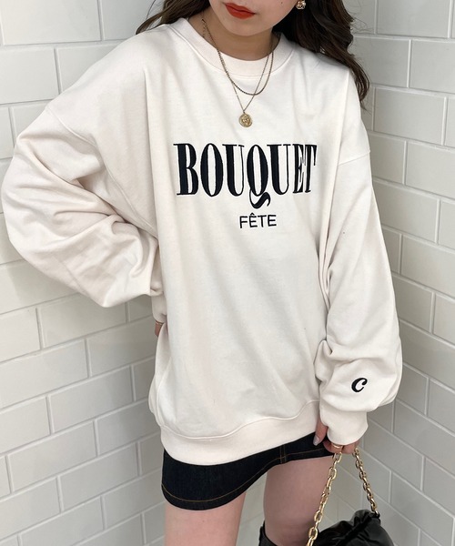 Chico（チコ）の「ロゴ刺繍ルーズスウェット（スウェット）」 - WEAR