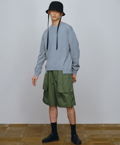 JOSEPH STUDIO（ジョゼフストゥディオ）の「ナイロンサージ　ショートパンツ（その他パンツ・メンズ・グリーン系/ブラック系・6/8）」の11枚目の写真