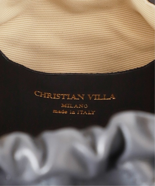 CHRISTIAN VILLA(クリスチャンヴィラ)の「CHRISTIAN VILLA キューブバッグ(ショルダーバッグ・レディース・チャコールグレー/グリーン/アイボリー・FREE)」の20枚目の写真
