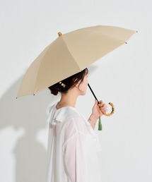 最強の日傘「UVO」 折りたたみ2段 親骨55cm 無地タッセル Wpc