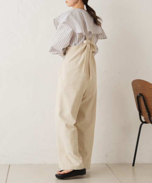 Kastane(カスタネ)の「マルチストライプ衿ブラウス(シャツ/ブラウス・レディース・イエロー/ライトベージュ・FREE)」の10枚目の写真