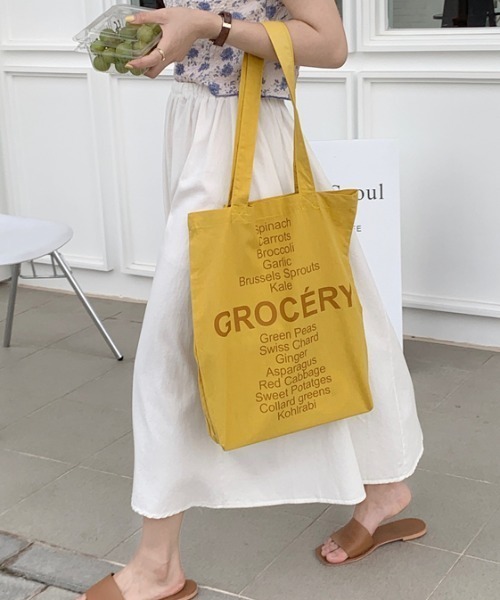 【海外限定】プリティーシティー Grocery Shopper トートバッグ イッチー トートバッグ: 東海テレビグッズ｜いちばん本舗