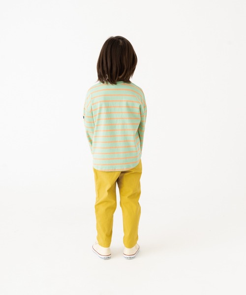 RUGGEDWORKS（ラゲッドワークス）の「《お揃い》ボーダーロンT（Tシャツ/カットソー・キッズ・ブルー系その他/ライトグリーン・110/120/130/140/150/90/100）」の8枚目の写真