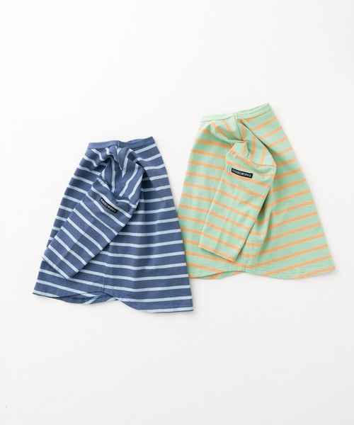 RUGGEDWORKS（ラゲッドワークス）の「《お揃い》ボーダーロンT（Tシャツ/カットソー・キッズ・ブルー系その他/ライトグリーン・110/120/130/140/150/90/100）」の12枚目の写真