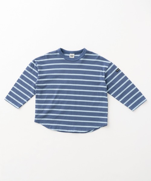 RUGGEDWORKS（ラゲッドワークス）の「《お揃い》ボーダーロンT（Tシャツ/カットソー・キッズ・ブルー系その他/ライトグリーン・110/120/130/140/150/90/100）」の13枚目の写真