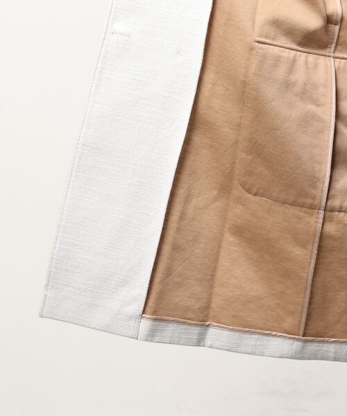 BENETTON (UNITED COLORS OF BENETTON)（ベネトンユナイテッドカラーズオブベネトン）の「JCCナチュラルカラーミディアム丈トレンチコート（トレンチコート・レディース・ホワイト・40/42）」の5枚目の写真
