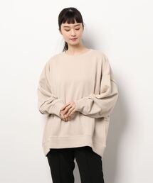 Samansa Mos2 | 裏毛切替チュニック(Tシャツ/カットソー)