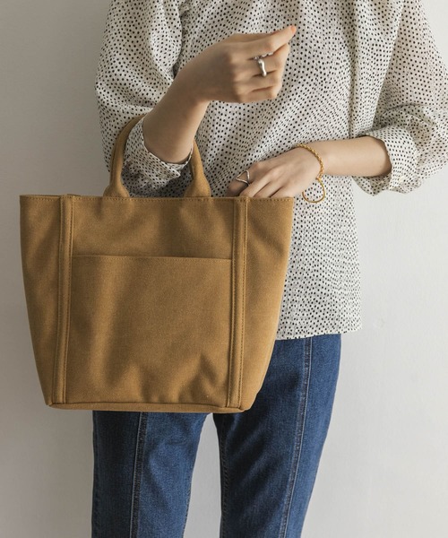 URBAN RESEARCH(アーバンリサーチ)の「パーテーションキャンバストートバッグ(トートバッグ・レディース・ライトベージュ/ベージュ系その他/ブルー・-)」の4枚目の写真