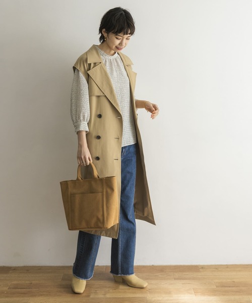 URBAN RESEARCH(アーバンリサーチ)の「パーテーションキャンバストートバッグ(トートバッグ・レディース・ライトベージュ/ベージュ系その他/ブルー・-)」の15枚目の写真