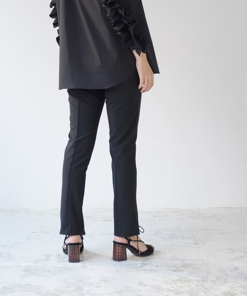 La SRIC（ラスリック）の「La SRIC / センターZIPハイテンションPT（その他パンツ・レディース・ブラック・38）」の3枚目の写真