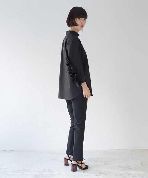 La SRIC（ラスリック）の「La SRIC / センターZIPハイテンションPT（その他パンツ・レディース・ブラック・38）」の5枚目の写真