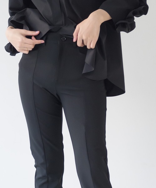 La SRIC（ラスリック）の「La SRIC / センターZIPハイテンションPT（その他パンツ・レディース・ブラック・38）」の7枚目の写真