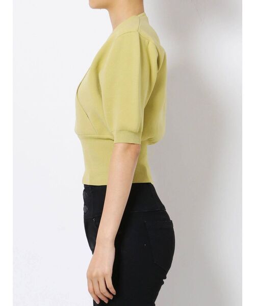 EMODA（エモダ）の「フロントクロストップ（ニット/セーター・レディース・ホワイト/ブラック/イエロー・FREE）」の15枚目の写真