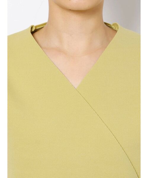 EMODA（エモダ）の「フロントクロストップ（ニット/セーター・レディース・ホワイト/ブラック/イエロー・FREE）」の17枚目の写真