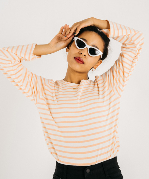 GIMME GIMME(ギミーギミー)の「【GIMME GIMME】Cat eye sunglasses gima22s007(サングラス・レディース・ブラック/ホワイト・FREE)」の3枚目の写真